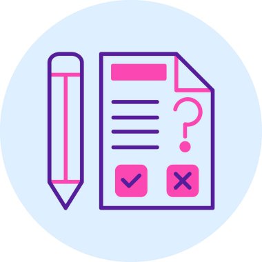 Kontrol listesi simgesi vektör illüstrasyonu