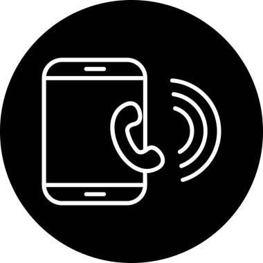 Akıllı telefon simgesinin vektör illüstrasyonu