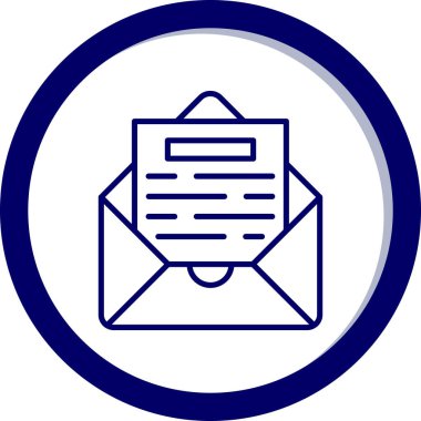 Vektör E- posta simgesi illüstrasyonu