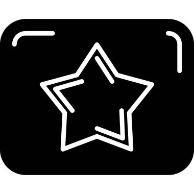 yıldız simgesi vektör illüstrasyonu