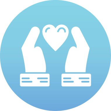 kalp vektör simgesi modern basit illüstrasyon