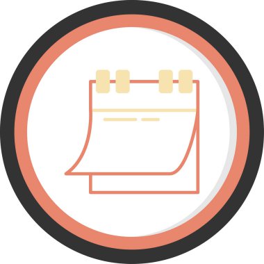 Takvim. Web simgesi basit illüstrasyon