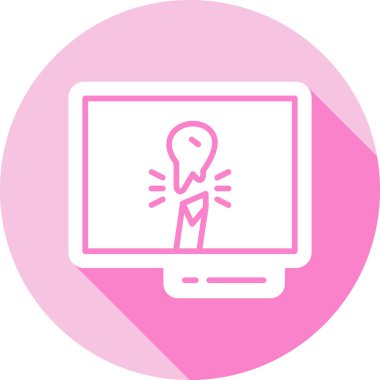 Bilgisayar. Web simgesi basit illüstrasyon