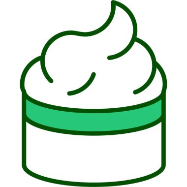 Krema. Web simgesi basit illüstrasyon