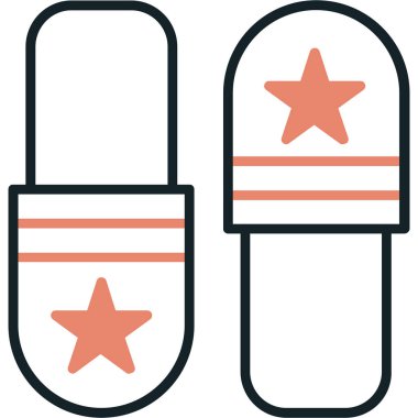 Modern b 'nin vektör illüstrasyonu tıbbi ikon eksikliği