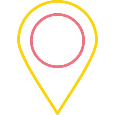 gps konum simgesi düz biçimli