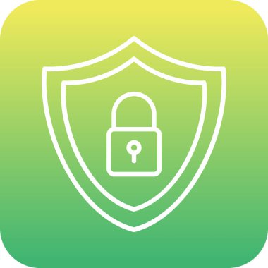 Benzersiz güvenli vektör simgesi