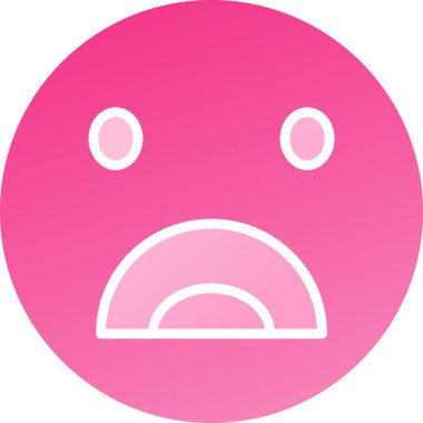 Bir yüz simgesinin vektör illüstrasyonu