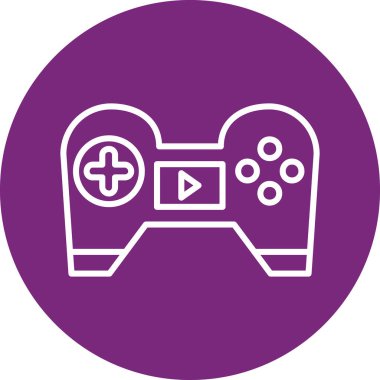 Vektör joystick simgesi, basit illüstrasyon