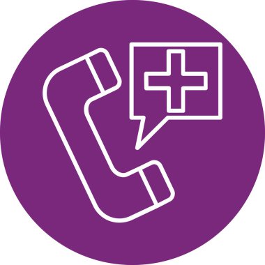 Telefon simgesinin vektör illüstrasyonu