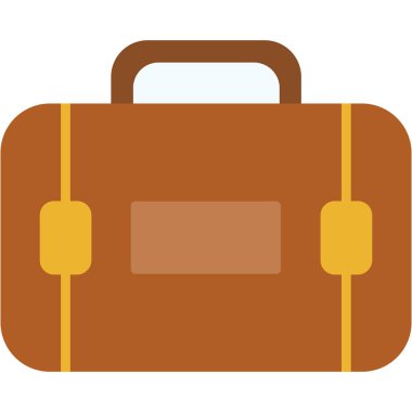 valizli seyahat valizi vektör çizimi