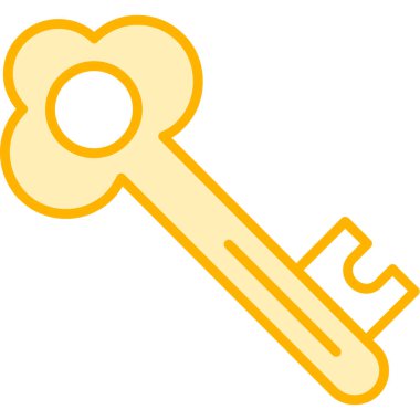 Anahtar simgesi vektör illüstrasyonu