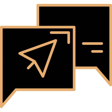 ileti simgesi, vektör illüstrasyonu