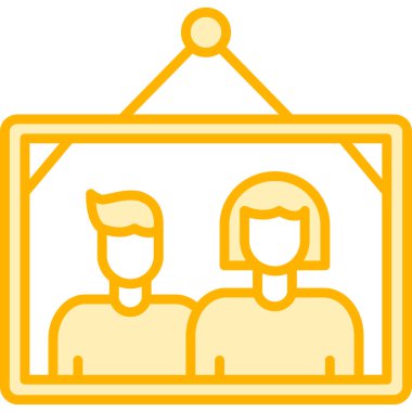 çift simge vektör illüstrasyonu