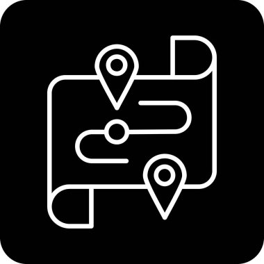 trend biçimi izole edilmiş arkaplanda konum haritası simgesi