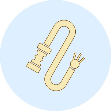 Çizgi film anahtar simgesinin vektör çizimi