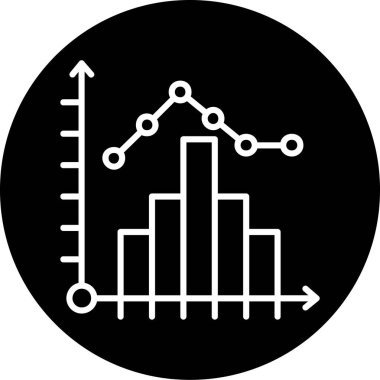 grafik ikonu vektör illüstrasyonu