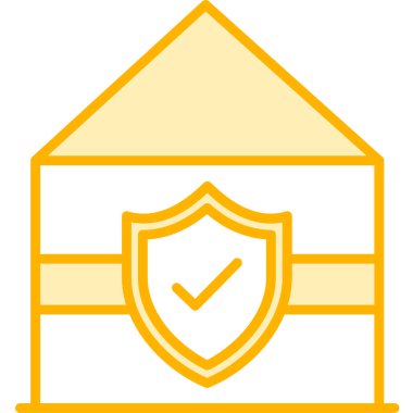 Ev koruma simgesi, vektör çizim