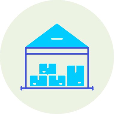 Bina. Web simgesi basit illüstrasyon