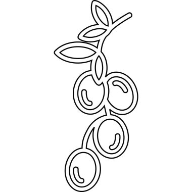 Çizgi film ağaç dallarının vektör çizimi