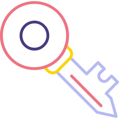 anahtar simgesi, vektör illüstrasyonu