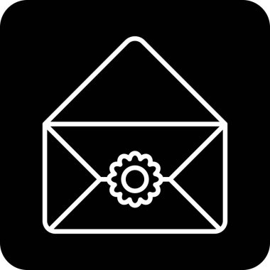 zarf simgesi, basit vektör çizim