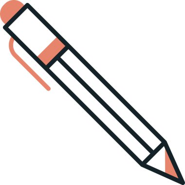 kalem simgesi vektör illüstrasyonu