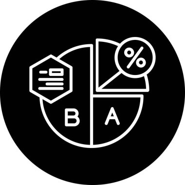 b b simgesinin vektör illüstrasyonu