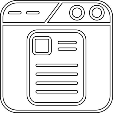 Akıllı telefon simgesinin vektör illüstrasyonu