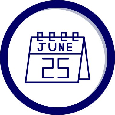 Takvim simgesinin vektör illüstrasyonu