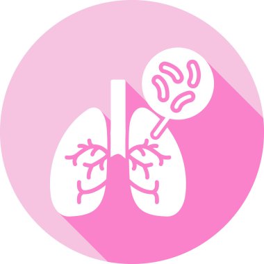 Pembe bir simgenin vektör illüstrasyonu