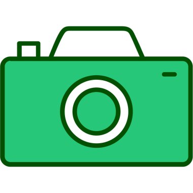 Kamera. Web simgesi basit illüstrasyon