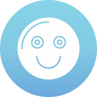 Yüz. Web simgesi basit illüstrasyon