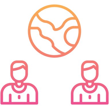 İnsan simgesinin vektör illüstrasyonu