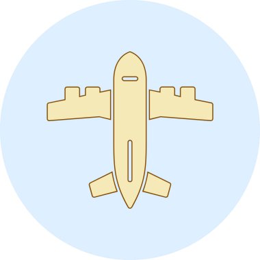 Uçak. Web simgesi basit illüstrasyon