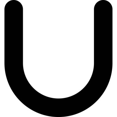 Mıknatıs Web simgesi basit illüstrasyon