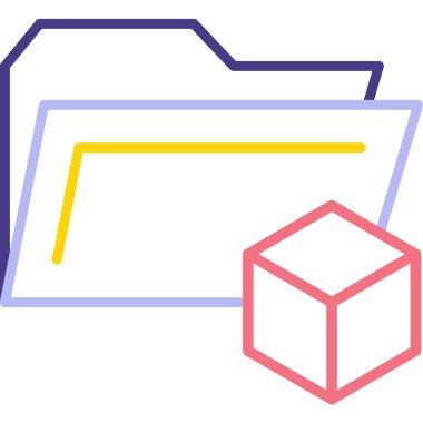 kutu simgesi vektör illüstrasyonu