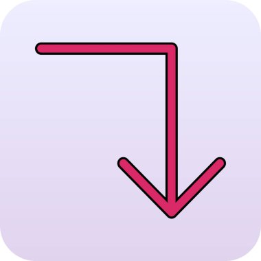 ok simgesi vektör illüstrasyonu