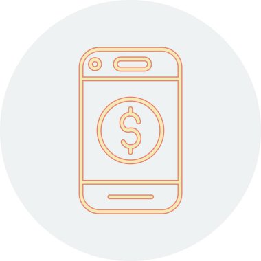 Vektör Mobil simge illüstrasyonu