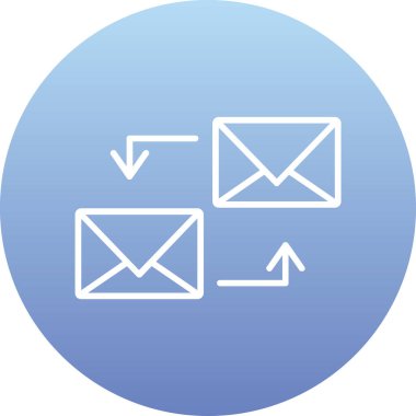 E- posta simgesi vektör illüstrasyonu