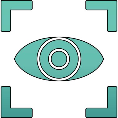 Göz simgesi, vektör illüstrasyonu