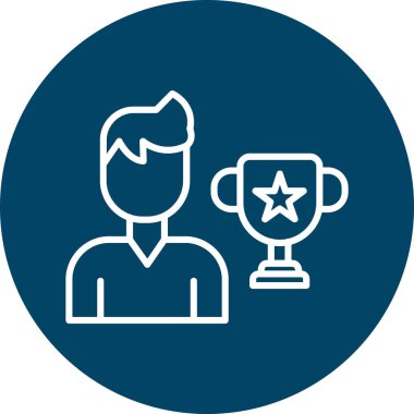 Ödül. Web simgesi basit illüstrasyon