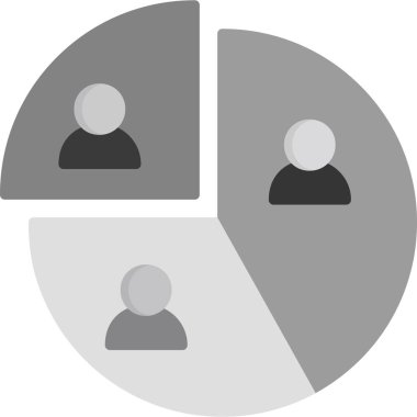 Dairesel bölümlerde üç soyut figür