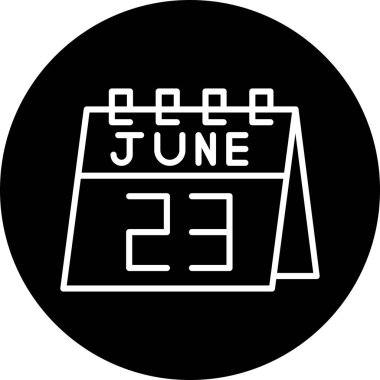 Takvim simgesinin vektör illüstrasyonu