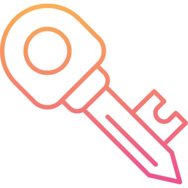 Anahtar. Web simgesi basit illüstrasyon