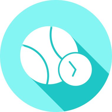 Tenis. Web simgesi basit illüstrasyon