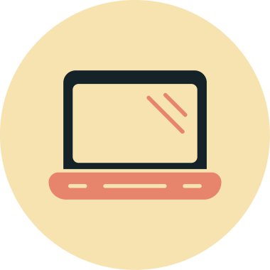 Bilgisayar. Web simgesi basit illüstrasyon