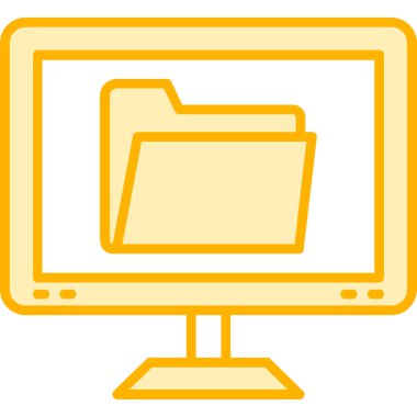 Bilgisayar. Web simgesi basit illüstrasyon