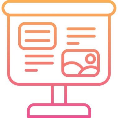 Web simgesi, basit vektör illüstrasyonu