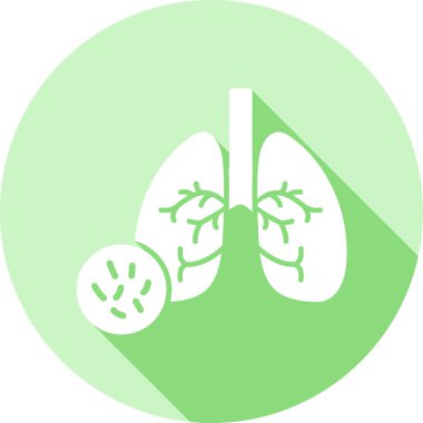 akciğer simgesi vektör illüstrasyonu